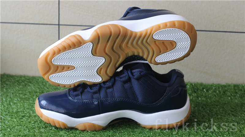 Authentic Air Jordan 11 Low Navy Gum